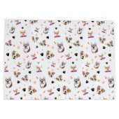 Muster Dog V1 Große Geschenktüte (Rückseite)