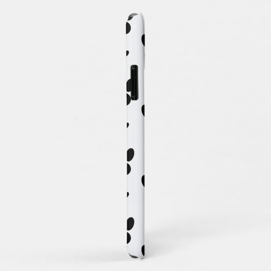 Muster, Dogenpfosten, Schwarz und Weiß, Monogramm Case-Mate iPhone Hülle (Hinten/Rechts)