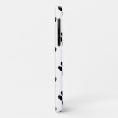 Muster, Dogenpfosten, Schwarz und Weiß, Monogramm Case-Mate iPhone Hülle (Hinten/Links)