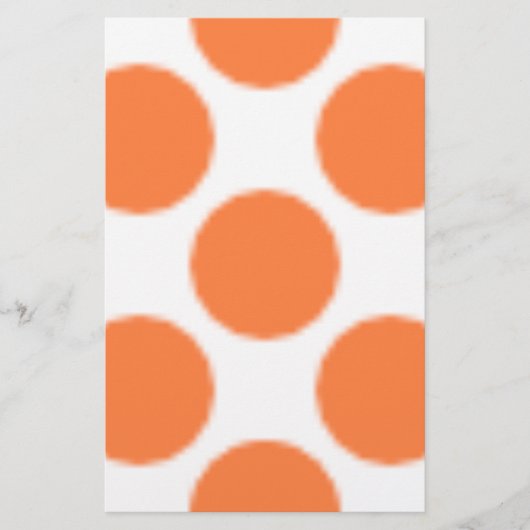 Muster Dot Orange Briefpapier (Vorderseite)