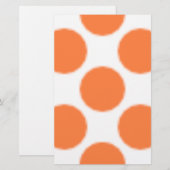 Muster Dot Orange Briefpapier (Vorne/Hinten)