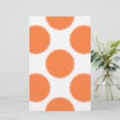 Muster Dot Orange Briefpapier (Stehend Vorderseite)