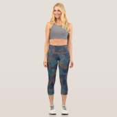Muster drehen capri leggings (Vorderseite)