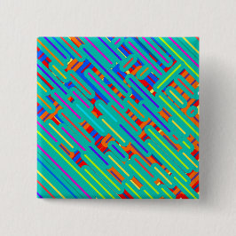 Muster Dress Shirt - farbenfrohe Streifen Muster Button