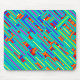 Muster Dress Shirt - farbenfrohe Streifen Muster Mousepad