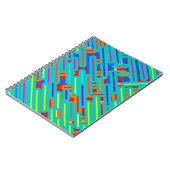 Muster Dress Shirt - farbenfrohe Streifen Muster Notizblock (Linke Seite)