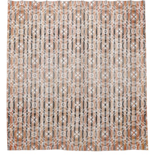 Muster-Duschvorhang aus Circle Tiles & Stripes Duschvorhang (Vorderseite)