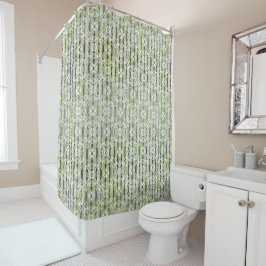 Muster-Duschvorhang aus Circle Tiles & Stripes Duschvorhang