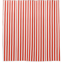 Muster-Duschvorhang der Vintagen Streifen roter Duschvorhang