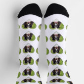 Muster einer Herzform - angepasste Fotovorlage Socken (Oben)