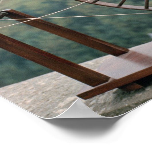 Muster einer Spinnmaschine Poster (Ecke)