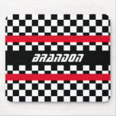 Muster eines benutzerdefinierten Schwarz-weißen üb Mousepad (Vorne)