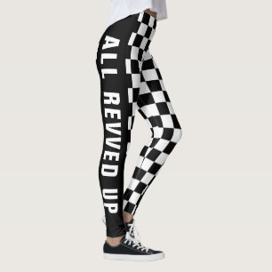 Muster eines benutzerdefinierten schwarzen und wei leggings