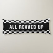 Muster eines benutzerdefinierten schwarzen und wei seitenschläferkissen (Rückseite)