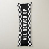 Muster eines benutzerdefinierten schwarzen und wei seitenschläferkissen (Rückseite (Vertikal))