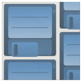 Muster eines blauen Diskettenlaufwerks Stoff (Nahaufnahme)