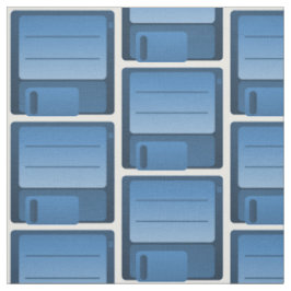 Muster eines blauen Diskettenlaufwerks Stoff