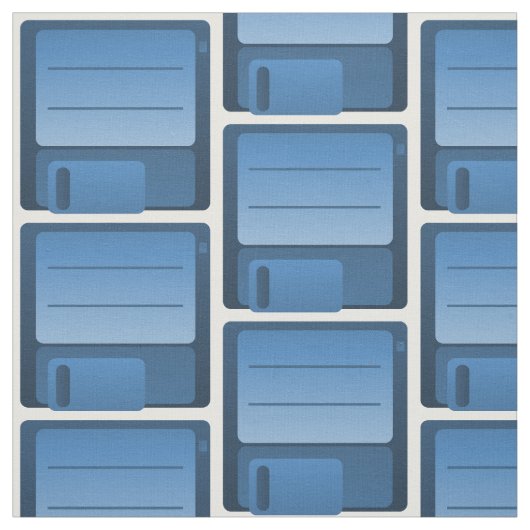 Muster eines blauen Diskettenlaufwerks Stoff (Muster)