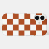 Muster eines braunen, karierten Karos Case-Mate iPhone Hülle (Rückseite (Horizontal))