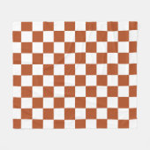 Muster eines braunen, karierten Karos Fleecedecke (Vorderseite (Horizontal))