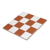 Muster eines braunen, karierten Karos Fliese (Seite)