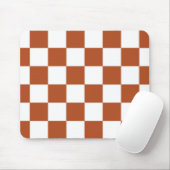 Muster eines braunen, karierten Karos Mousepad (Mit Mouse)