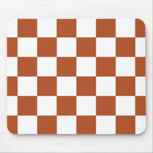 Muster eines braunen, karierten Karos Mousepad