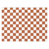 Muster eines braunen, karierten Karos Tischdecke (Vorderseite (Horizontal))