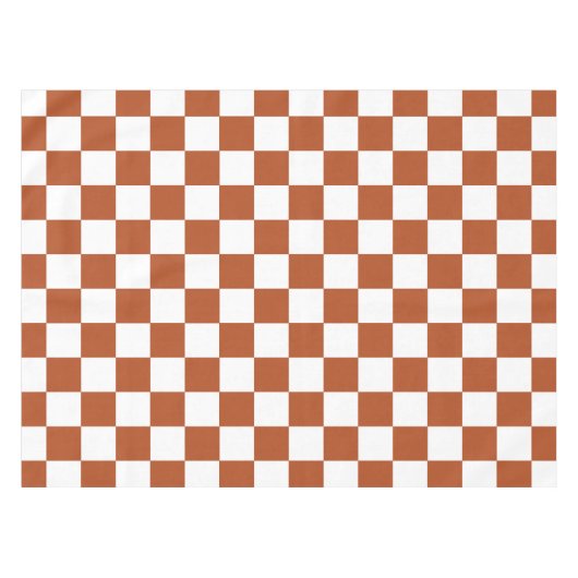 Muster eines braunen, karierten Karos Tischdecke (Vorderseite (Horizontal))