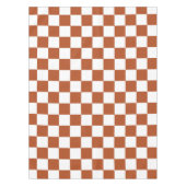 Muster eines braunen, karierten Karos Tischdecke (Vorderseite)
