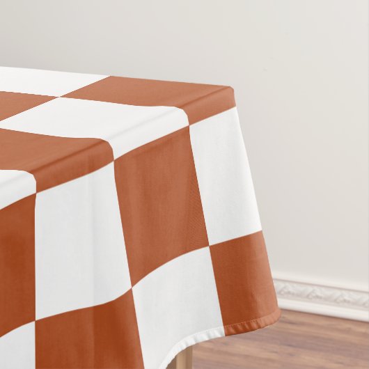 Muster eines braunen, karierten Karos Tischdecke (Beispiel)