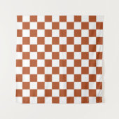 Muster eines braunen, karierten Karos Wandteppich (Vorderseite (Horizontal))