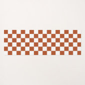 Muster eines braunen, karierten Karos Yogamatte (Rückseite (Horizontal))