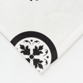 Muster eines floralen Venus Fleecedecke (Ecke)