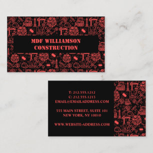 Muster eines modernen Architekturkonzepts Visitenkarte