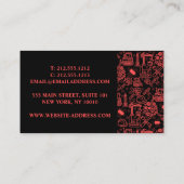 Muster eines modernen Architekturkonzepts Visitenkarte (Rückseite)