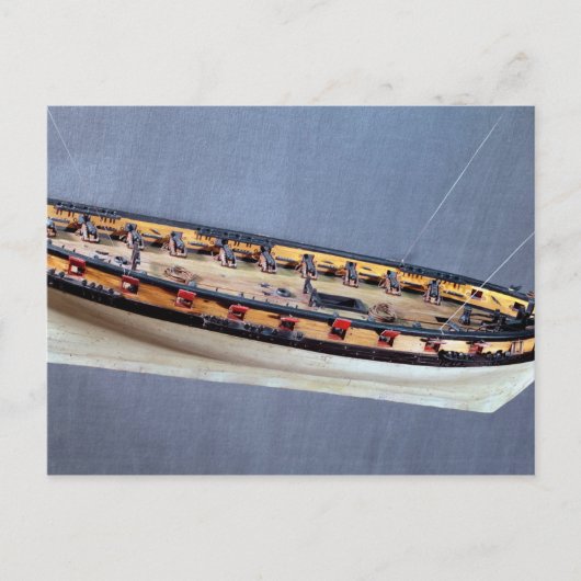 Muster eines Piratenschiffes, c.1810 Postkarte (Vorderseite)