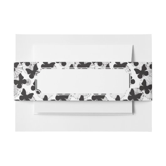 Muster eines Schmetterlinges Einladungsbanderole (Vorderseite Beispiel)