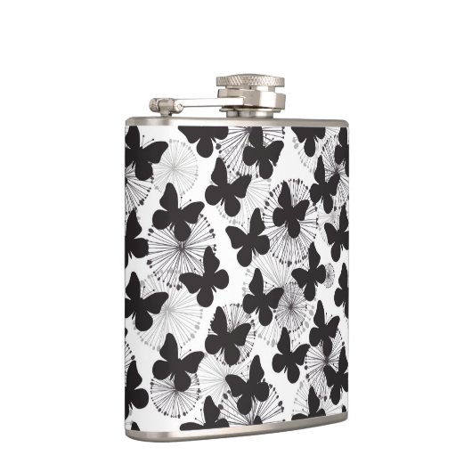 Muster eines Schmetterlinges Flachmann (Rechts)