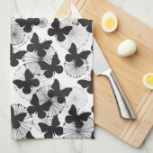 Muster eines Schmetterlinges Handtuch (Viertel Falte)