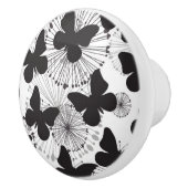 Muster eines Schmetterlinges Keramikknauf (Rechts)