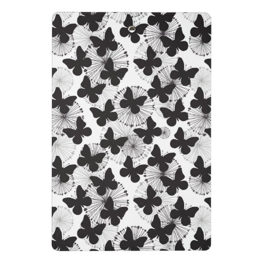 Muster eines Schmetterlinges Mini Klemmbrett (Rückseite)