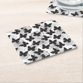 Muster eines Schmetterlinges Rechteckiger Pappuntersetzer (angewinkelt)