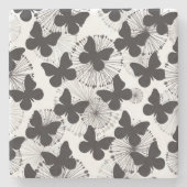 Muster eines Schmetterlinges Steinuntersetzer (Vorderseite)