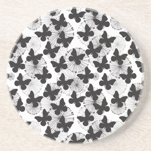 Muster eines Schmetterlinges Untersetzer (Vorne)