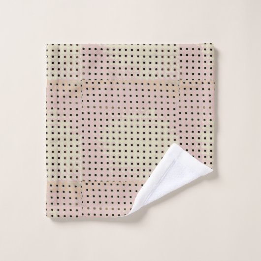 Muster eines Sitzes Badhandtuch Set (Waschlappen)