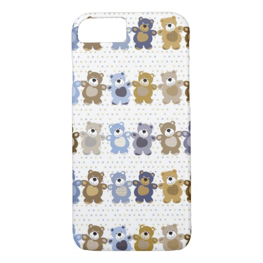 Muster eines Spielzeug-Teddybären Case-Mate iPhone Hülle (Rückseite)