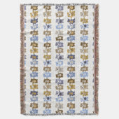 Muster eines Spielzeug-Teddybären Decke (Vorderseite Vertikal)