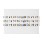 Muster eines Spielzeug-Teddybären Einladungsbanderole (Rückseitenbeispiel)