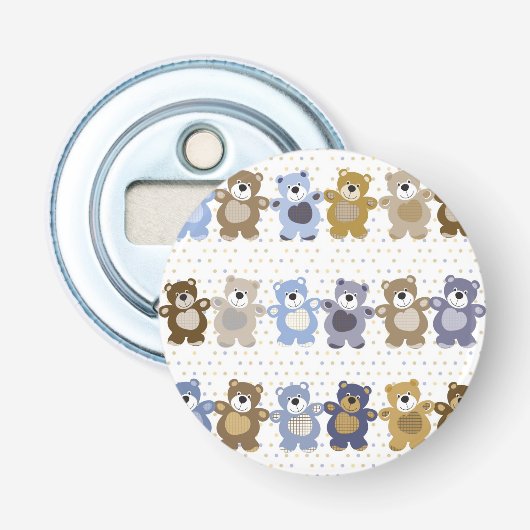 Muster eines Spielzeug-Teddybären Flaschenöffner (Vorderseite)